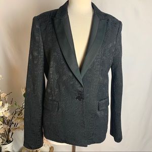 BCBGMaxAzria single button black blazer Large